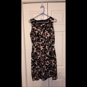 Worn once- size 10 women’s dress w/ black cardigan